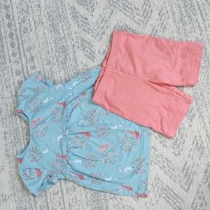 Carter's 5t matching set peacock shirt